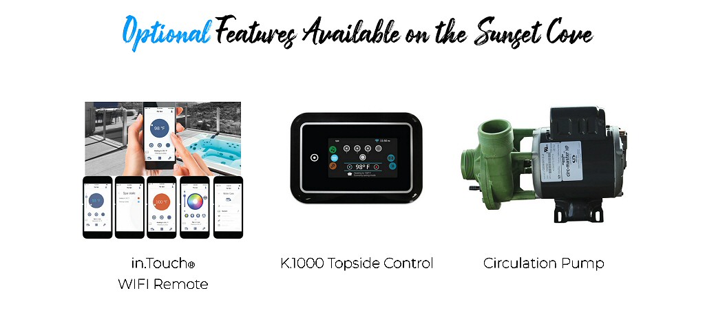 Dynasty Spas Hot Tubs - Vacation Collection - Sunset Cove - Optional Features