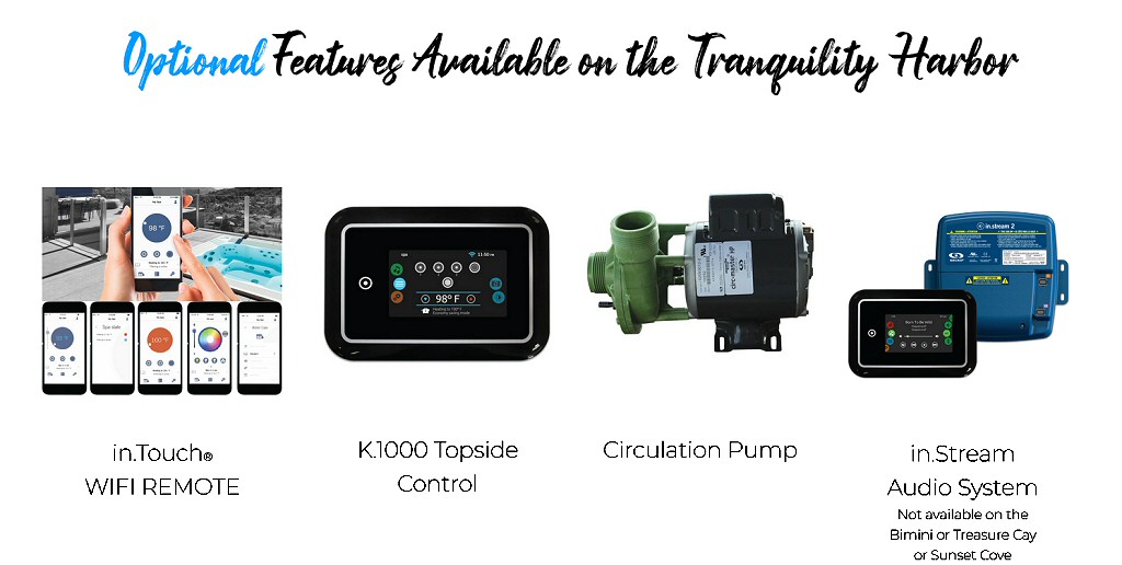 Dynasty Spas Hot Tubs - Vacation Collection - Tranquility Harbor Hot Tub Optional Features